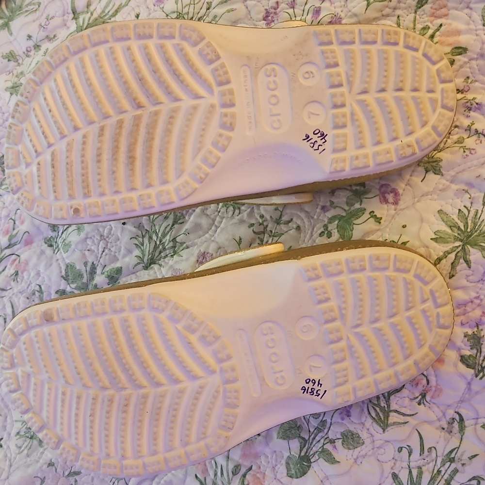 Gold Glitter Crocs - Picture 4 of 5